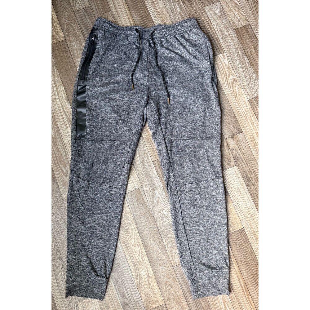 American Eagle AE Active Flex Joggers Mens Medium Charcoal Grey Zip Pockets